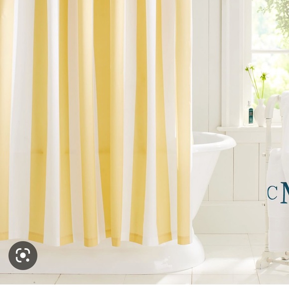 Pottery Barn Bath Pottery Barn Classic Stripe Cotton Shower Curtain